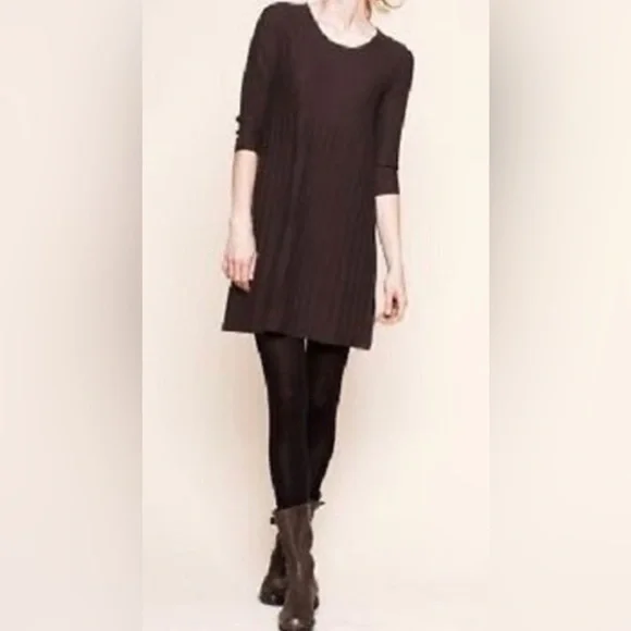 chinese dress ladies Linen Tonal Lace Rib Dress – Eileen Fisher Renew main image 1